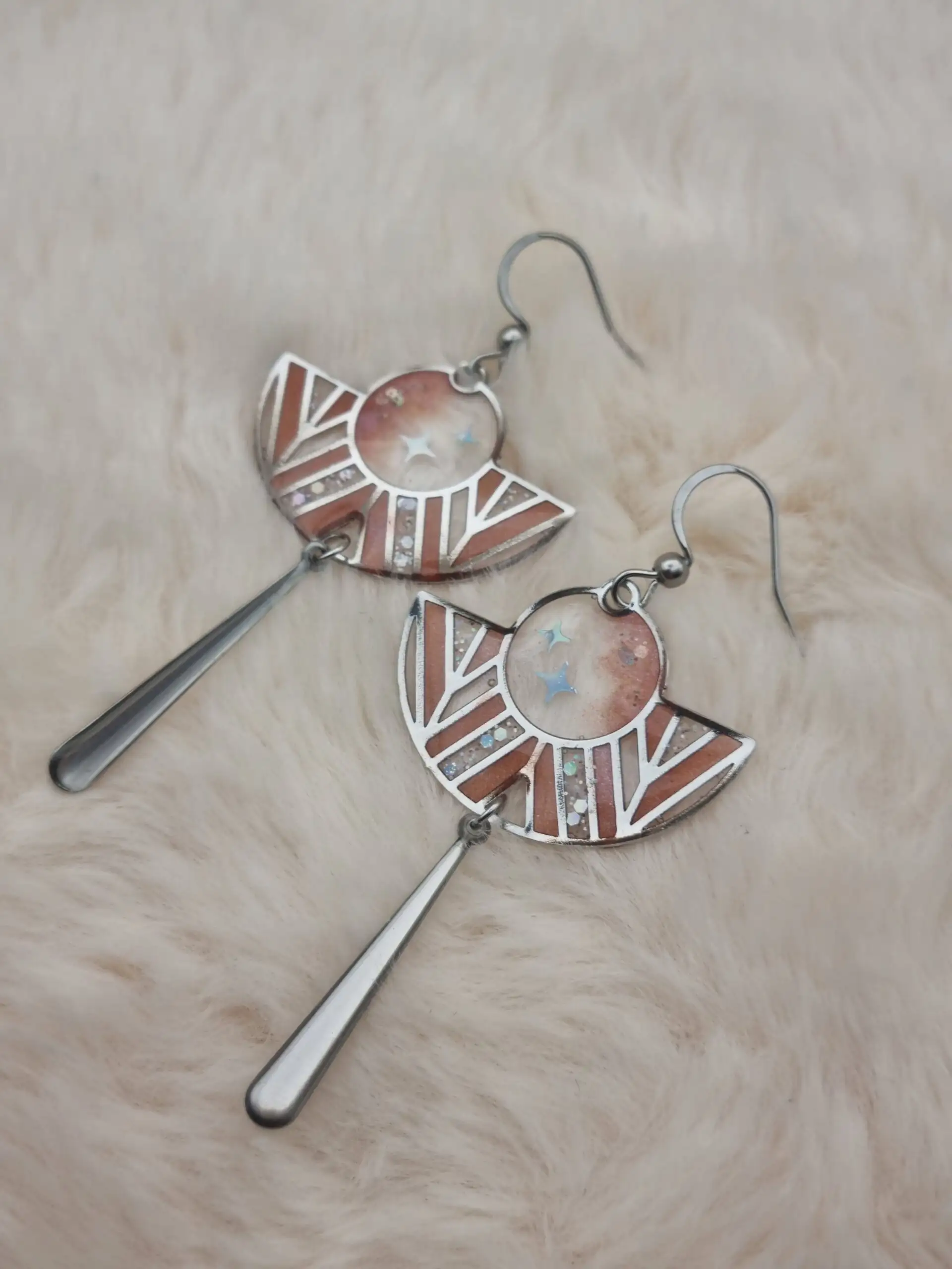 🌸 Boucles d’Oreilles Éventails 🌸 – Image 3