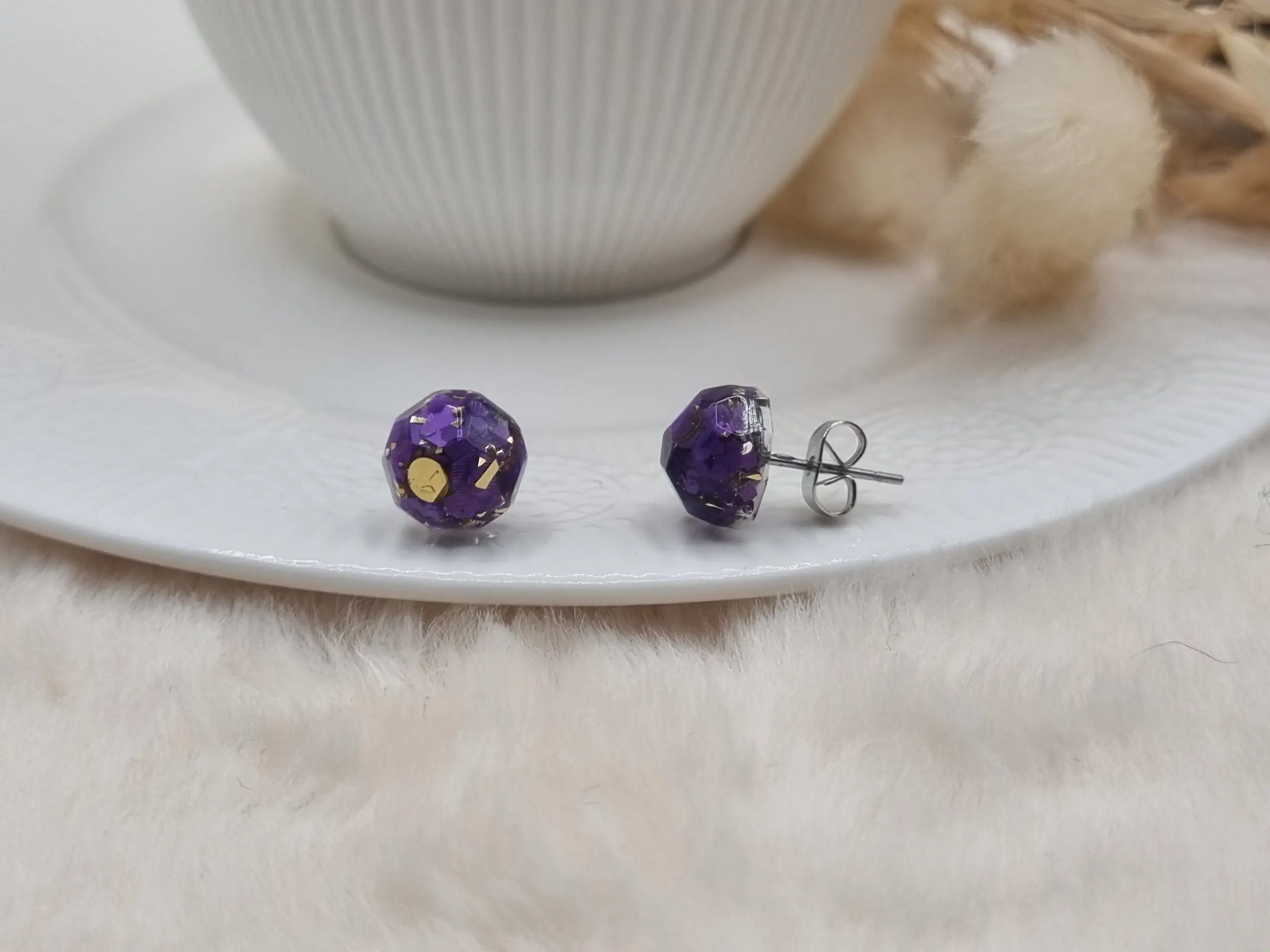 🌟 Puces d’oreilles à facettes - Élégance discrète 💎 – Image 2
