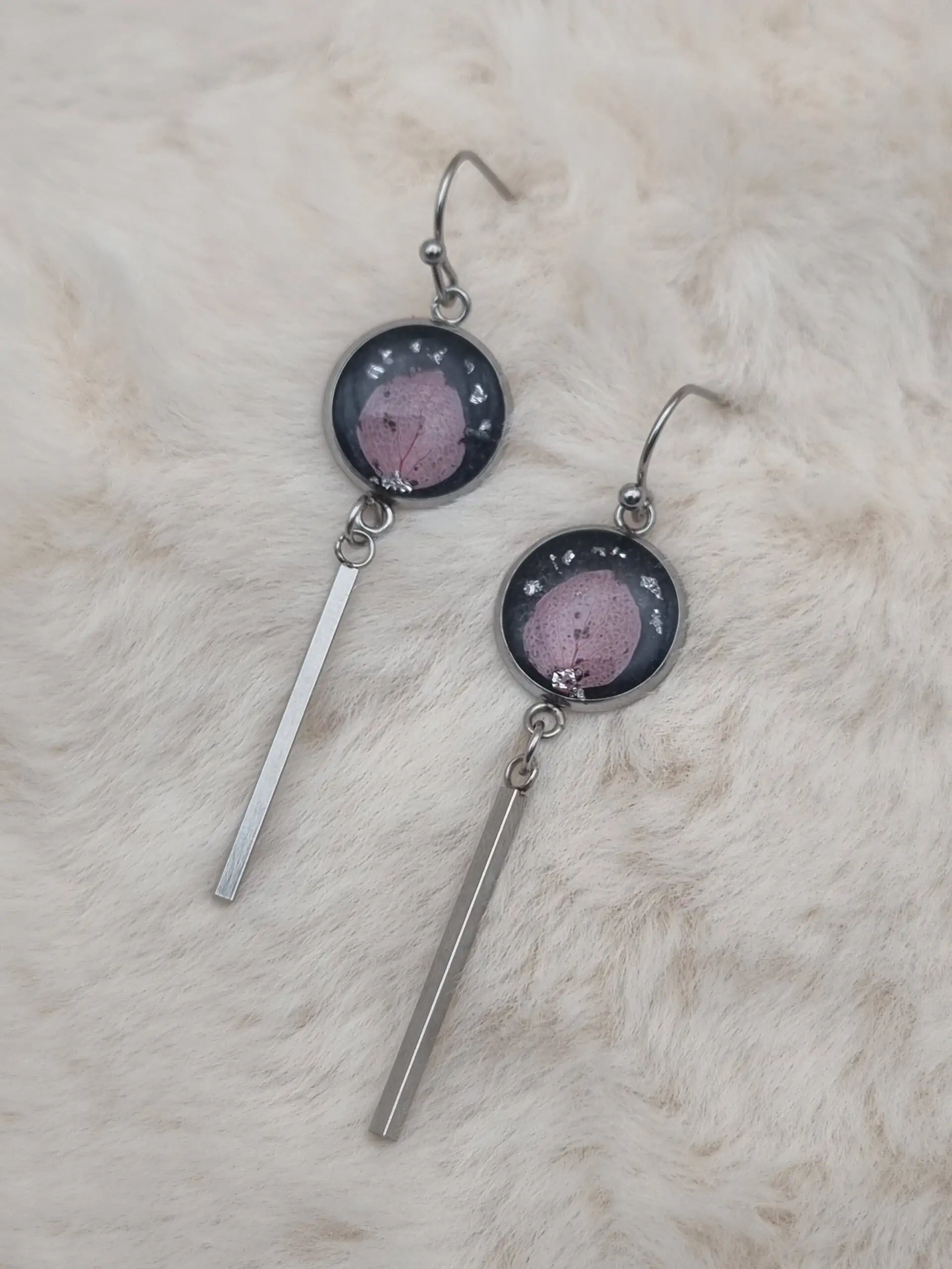 ✨ Boucles d'oreilles Cabochons Pendantes - L'élégance discrète à porter au quotidien ! ✨ – Image 5