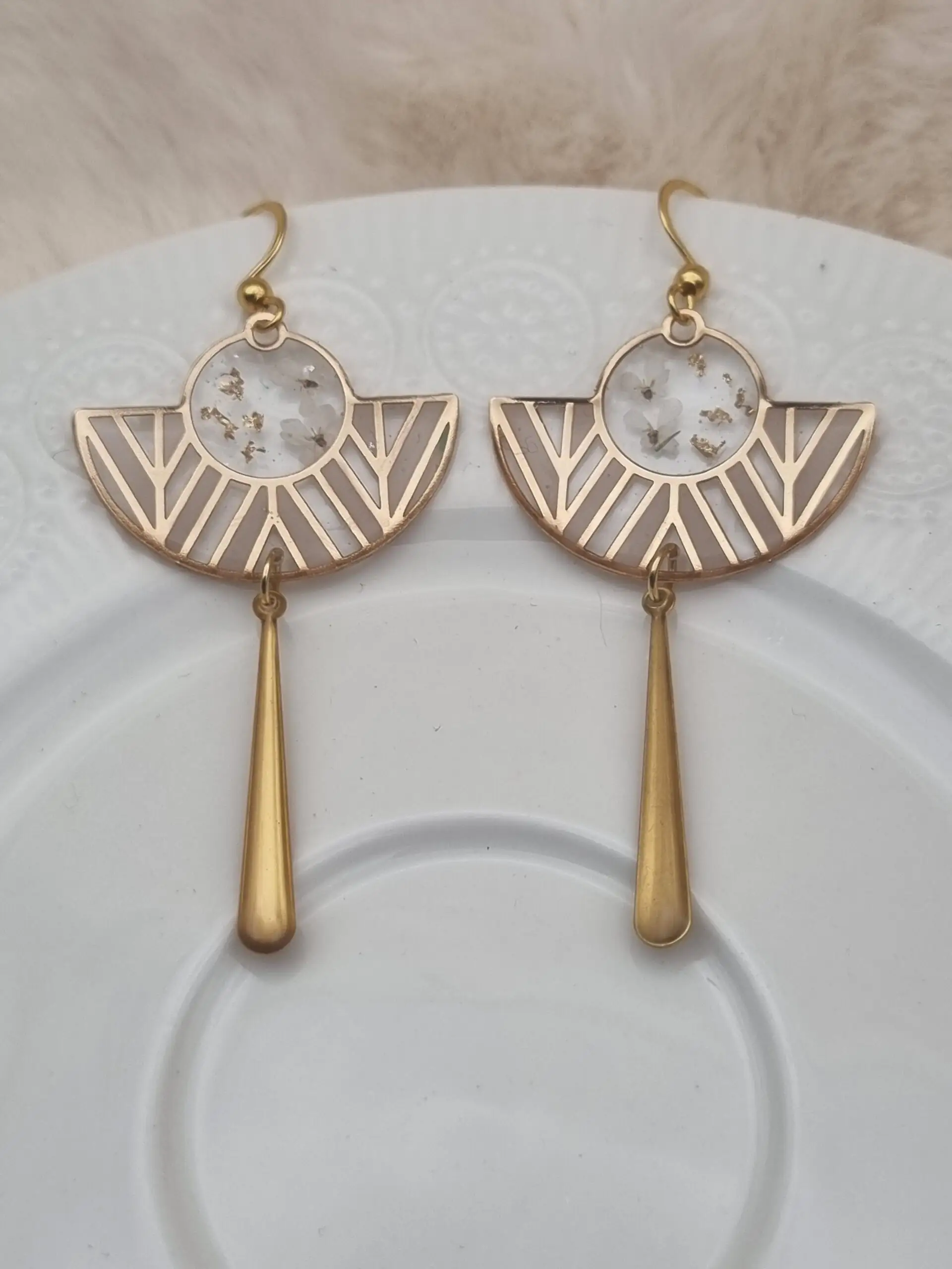 🌸 Boucles d’Oreilles Éventails 🌸 – Image 5
