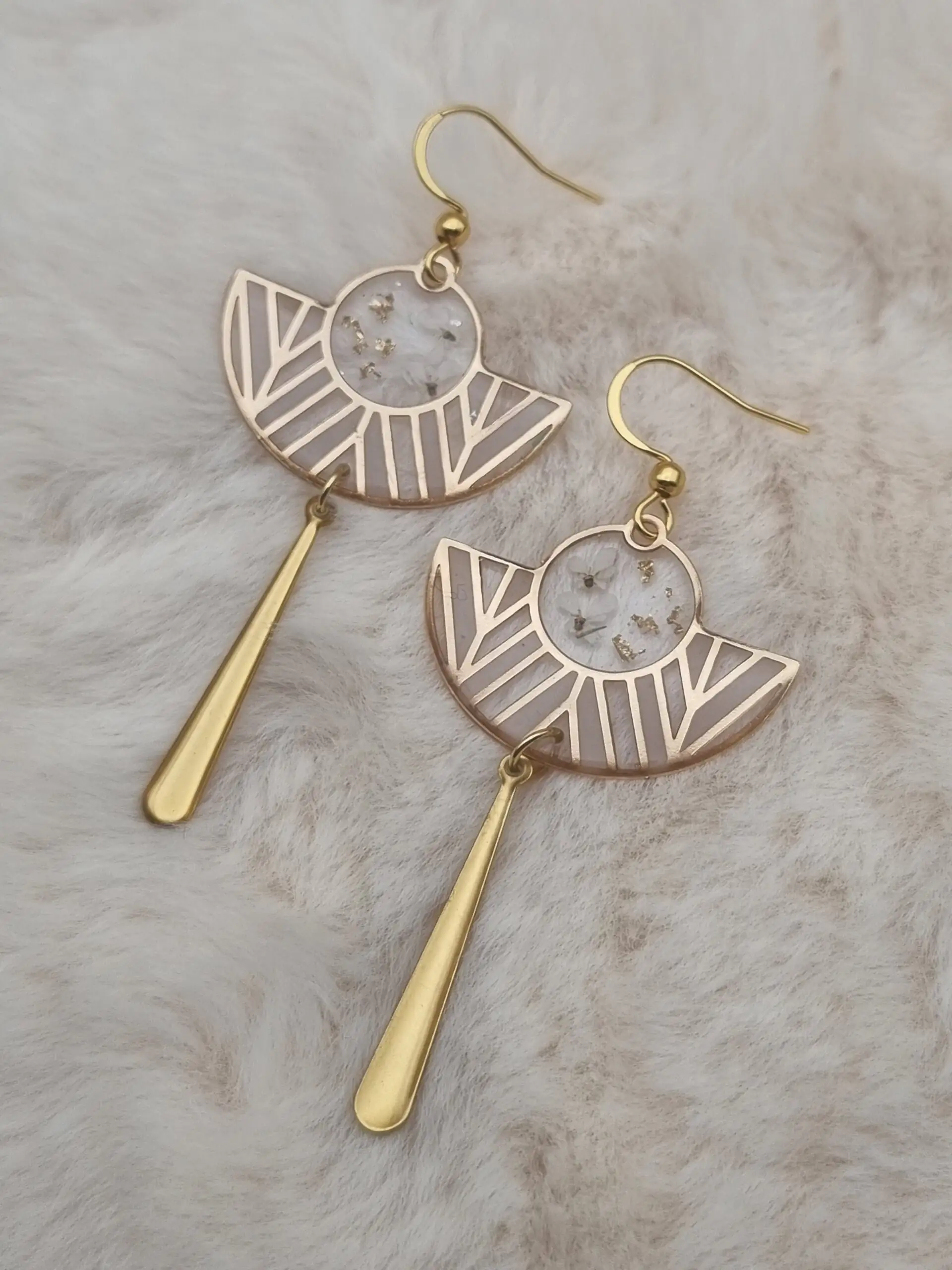 🌸 Boucles d’Oreilles Éventails 🌸 – Image 4
