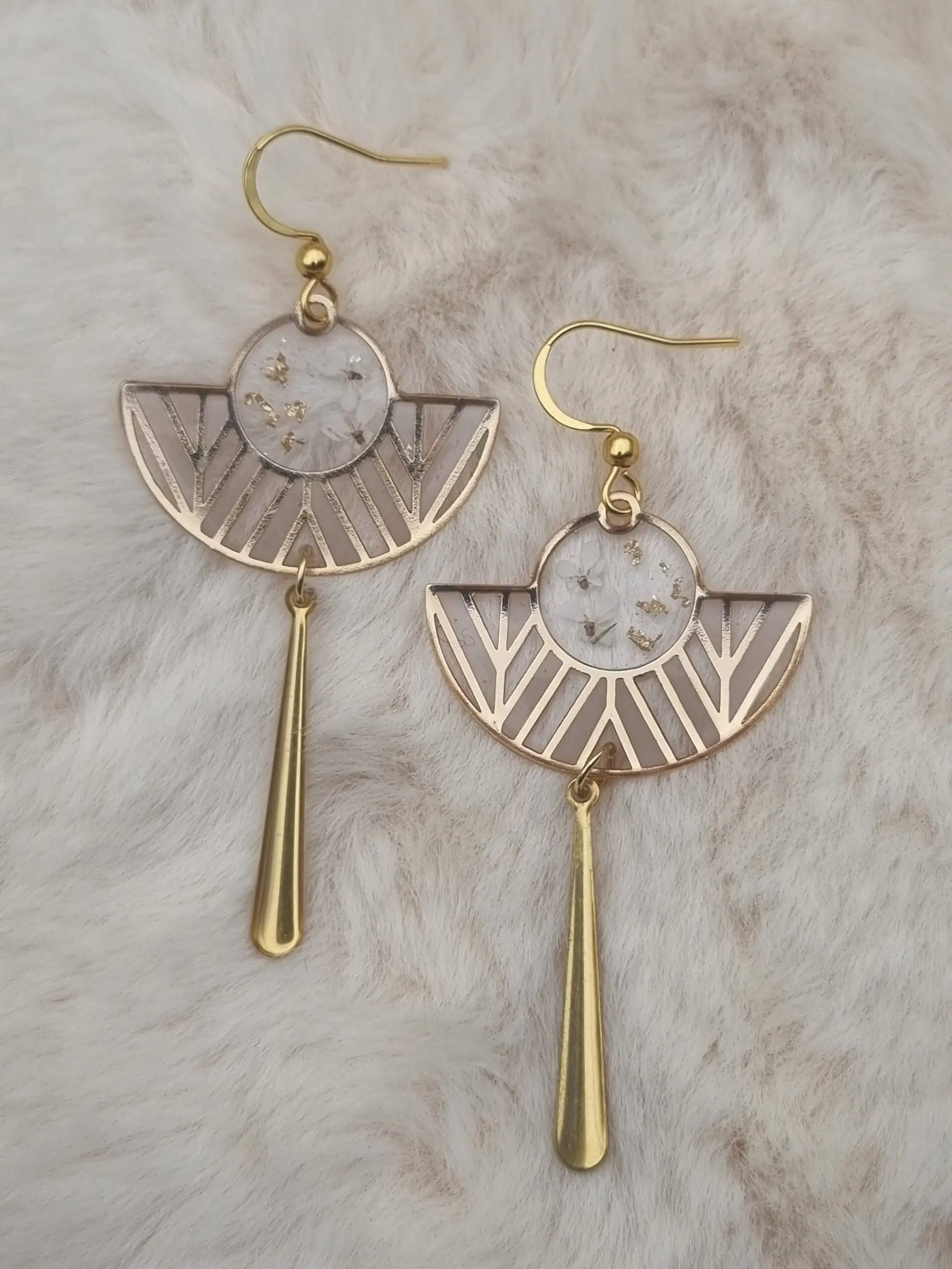🌸 Boucles d’Oreilles Éventails 🌸 – Image 3