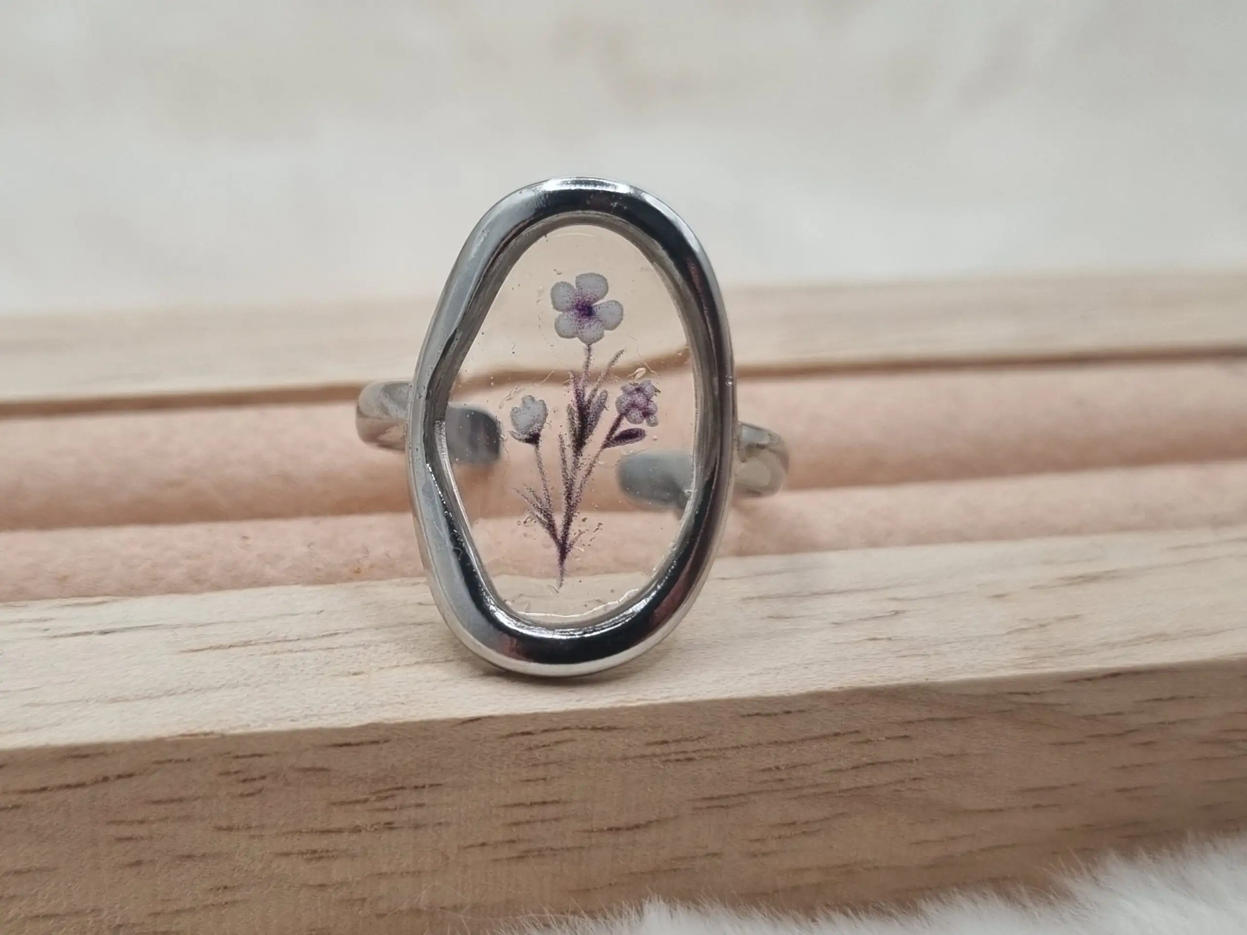 🌟 Bague Ovale Réglable 🌟