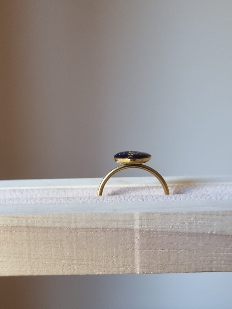 💎 Bague Cabochon Cœur "Pierre de Sable" 💎 – Image 3
