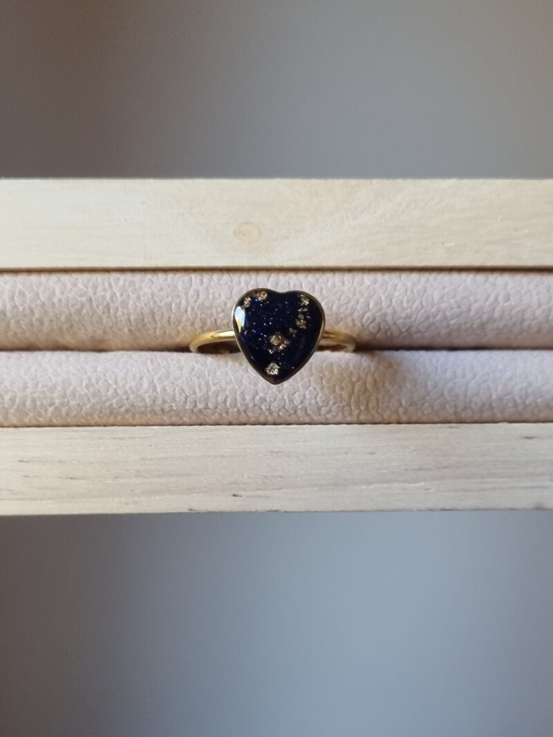 💎 Bague Cabochon Cœur "Pierre de Sable" 💎 – Image 2