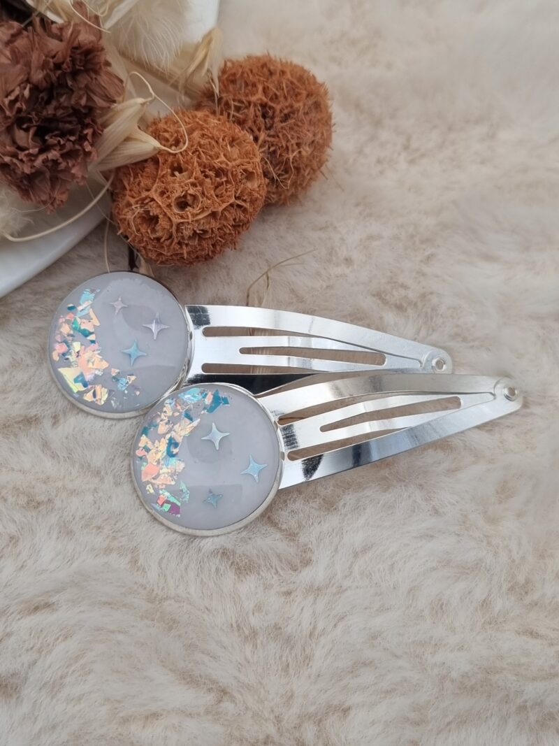 🌈 Barrettes - Grands Clips en Résine x2 🌈
