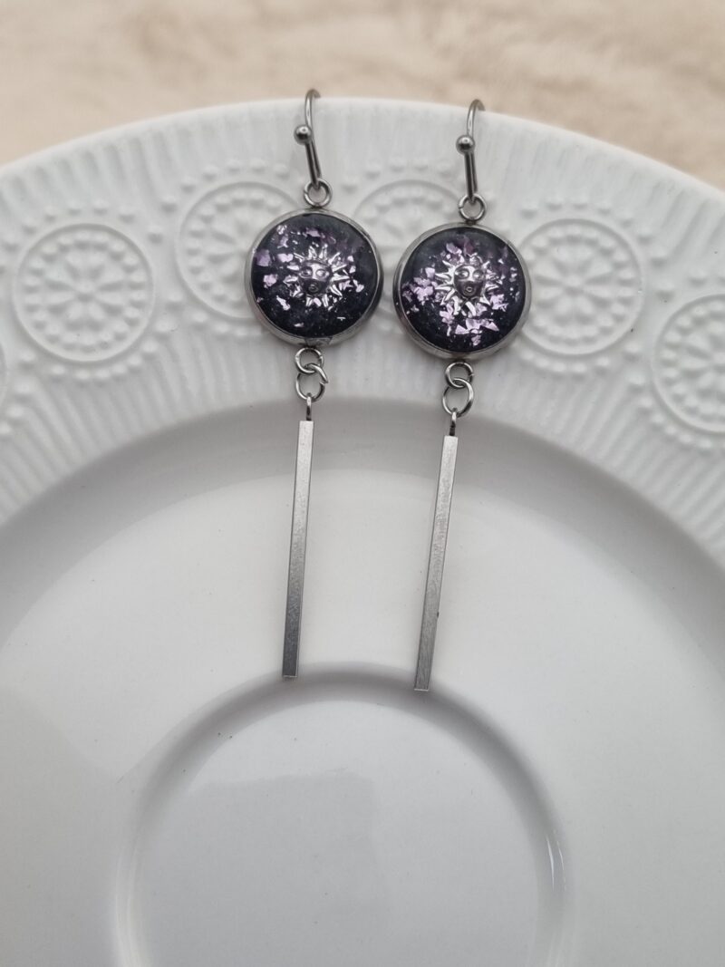 ✨ Boucles d'oreilles Cabochons Pendantes - L'élégance discrète à porter au quotidien ! ✨ – Image 2