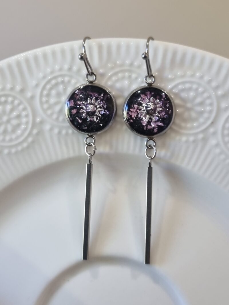✨ Boucles d'oreilles Cabochons Pendantes - L'élégance discrète à porter au quotidien ! ✨