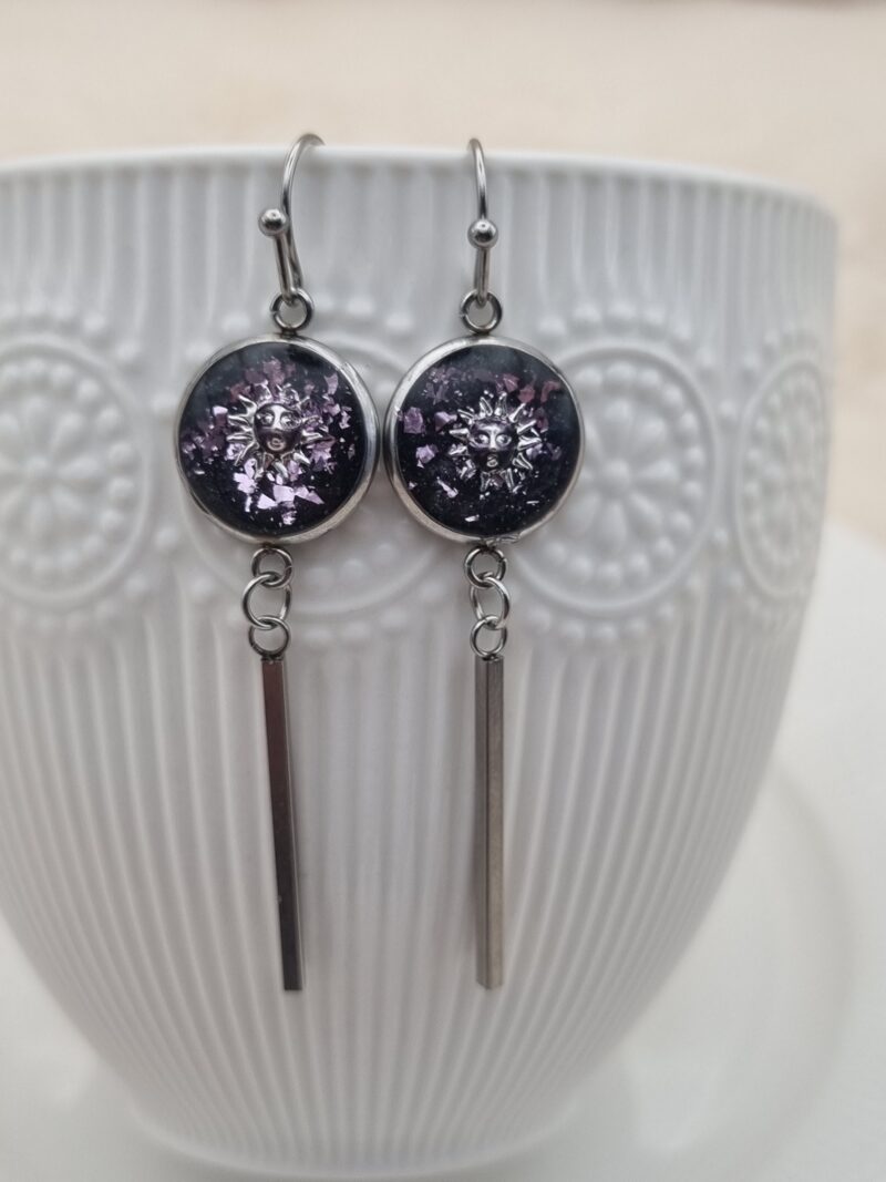 ✨ Boucles d'oreilles Cabochons Pendantes - L'élégance discrète à porter au quotidien ! ✨ – Image 4