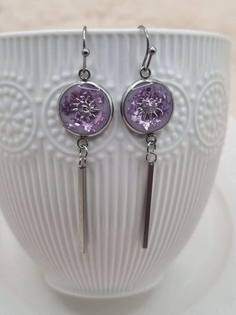✨ Boucles d'oreilles Cabochons Pendantes - L'élégance discrète à porter au quotidien ! ✨ – Image 3