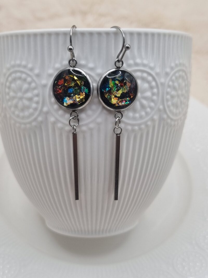 ✨ Boucles d'oreilles Cabochons Pendantes - L'élégance discrète à porter au quotidien ! ✨ – Image 2