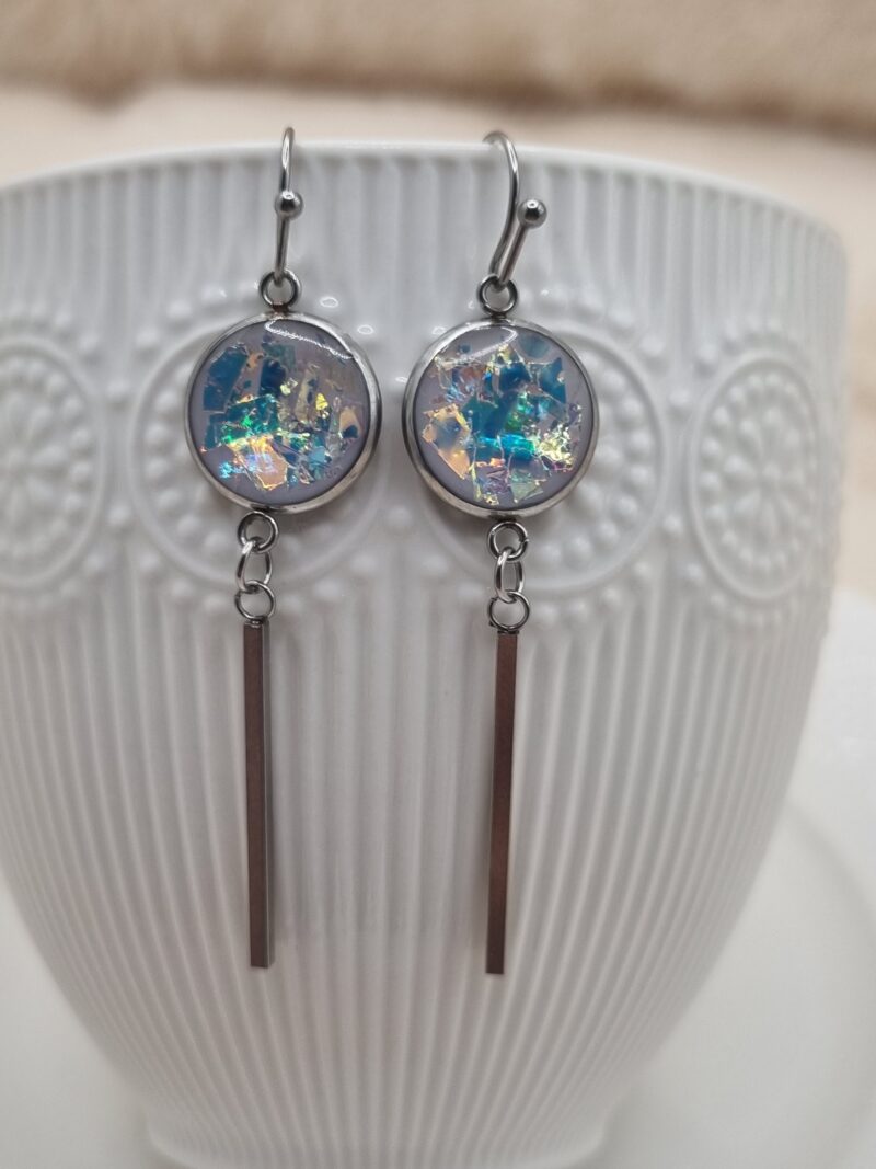 ✨ Boucles d'oreilles Cabochons Pendantes - L'élégance discrète à porter au quotidien ! ✨ – Image 2