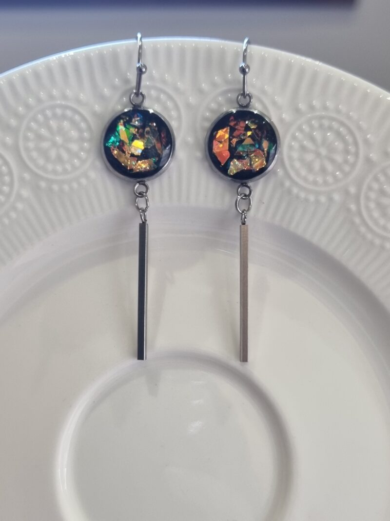 ✨ Boucles d'oreilles Cabochons Pendantes - L'élégance discrète à porter au quotidien ! ✨ – Image 3