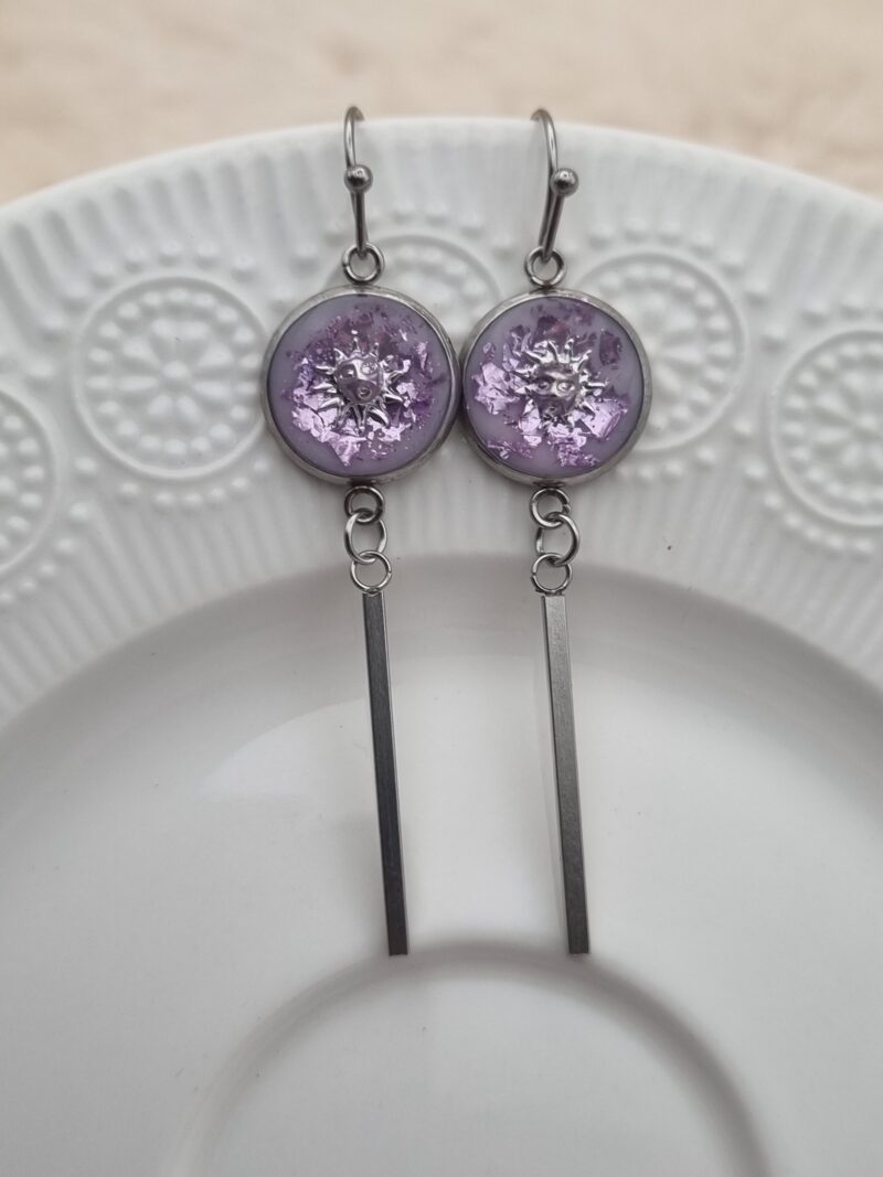 ✨ Boucles d'oreilles Cabochons Pendantes - L'élégance discrète à porter au quotidien ! ✨ – Image 2