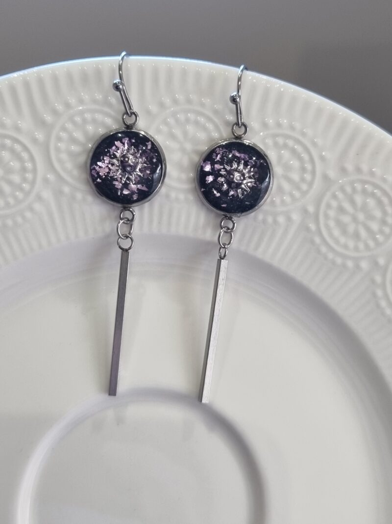 ✨ Boucles d'oreilles Cabochons Pendantes - L'élégance discrète à porter au quotidien ! ✨ – Image 3