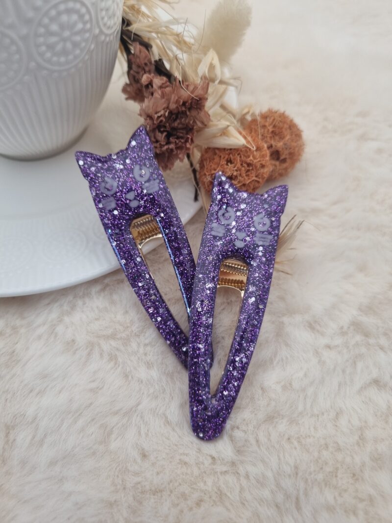 Barrette Fantaisie Tête de Chat pour Enfant 🐱 – Image 4