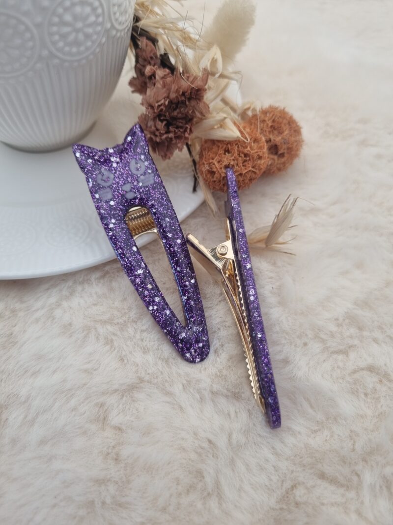 Barrette Fantaisie Tête de Chat pour Enfant 🐱 – Image 3
