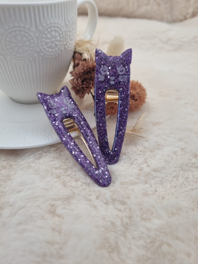 Barrette Fantaisie Tête de Chat pour Enfant 🐱 – Image 2
