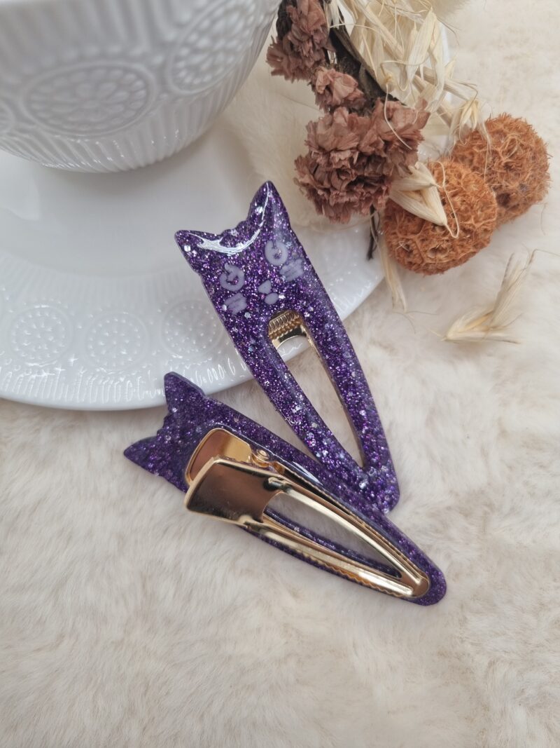 Barrette Fantaisie Tête de Chat pour Enfant 🐱