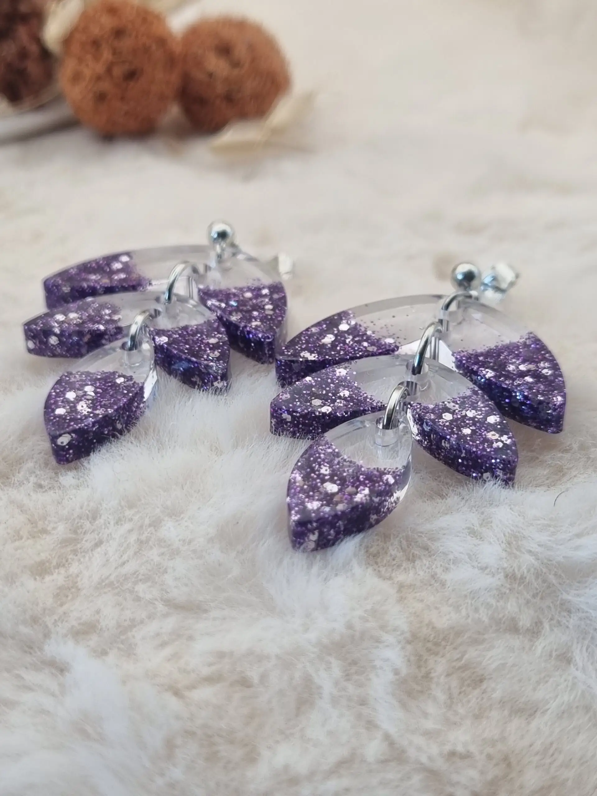 💫 Boucles d’oreilles pendantes articulées – L'élégance en mouvement ! 💫 – Image 2