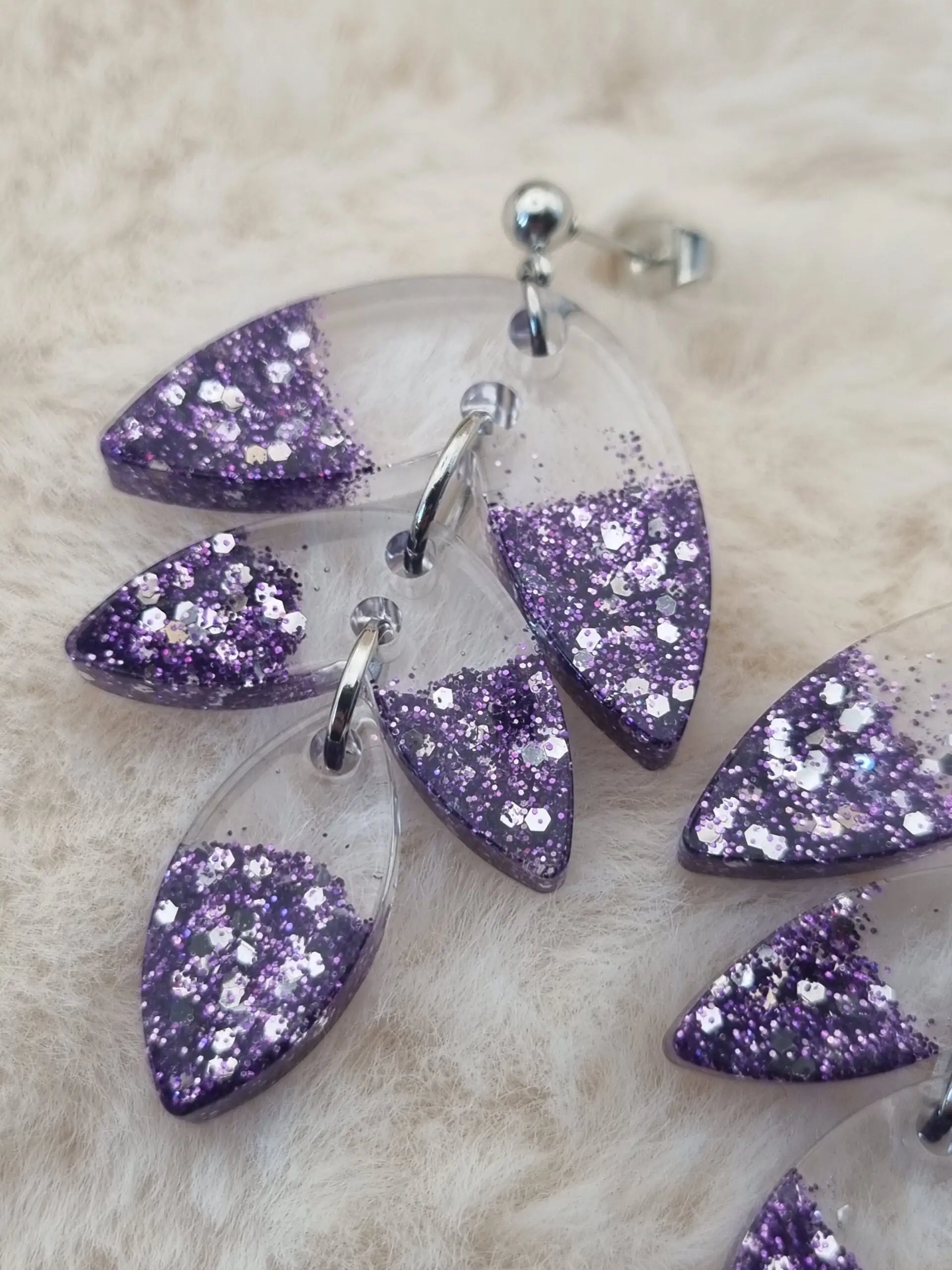 💫 Boucles d’oreilles pendantes articulées – L'élégance en mouvement ! 💫 – Image 3