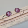 Bracelet réglable en Acier Inoxydable - Double Cabochons 🌟