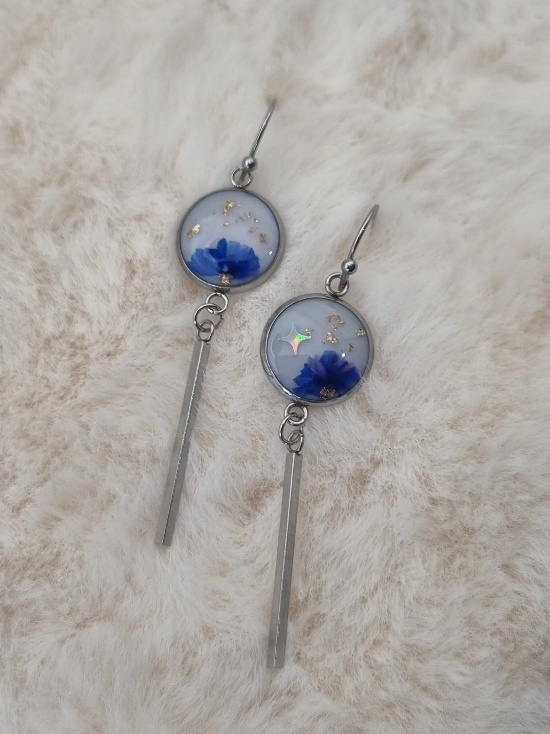 ✨ Boucles d'oreilles Cabochons Pendantes - L'élégance discrète à porter au quotidien ! ✨ – Image 3