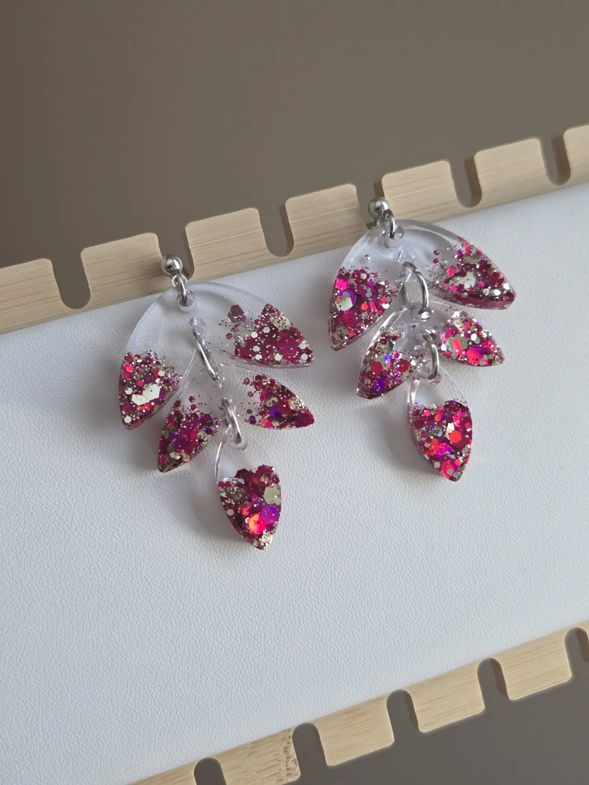 💫 Boucles d’oreilles pendantes articulées – L'élégance en mouvement ! 💫 – Image 2