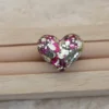 💖 Bague Cœur en Résine – Acier Inoxydable Réglable | Fait Main