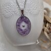 💎 Pendentif Ovale « Améthyste » – Sagesse et harmonie intérieure ✨