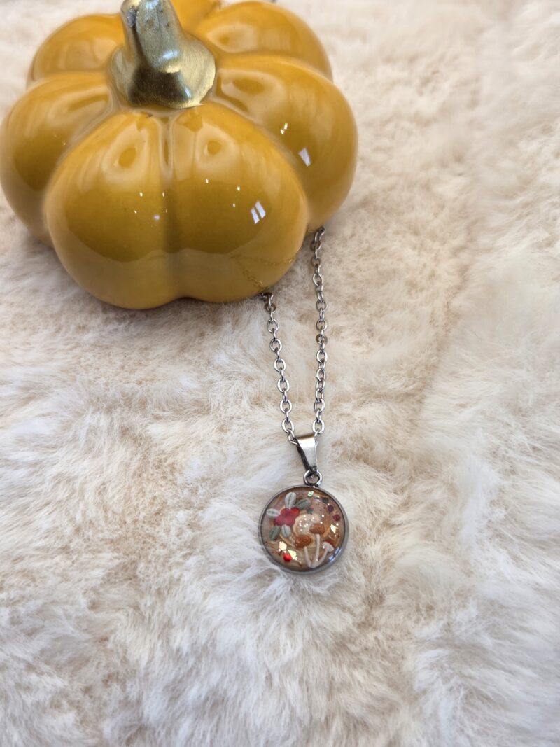 🍄 Pendentif Cabochon Automnal ✨ – Image 2