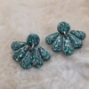 🌊 Boucles d’Oreilles Éventails Scintillants ✨