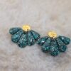 🌊 Boucles d’Oreilles Éventails Scintillants ✨