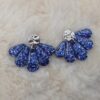 🌊 Boucles d’Oreilles Éventails Scintillants ✨