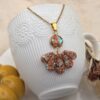 🍁 Pendentif articulé “Éventail d’Automne” ✨
