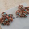 🌊 Boucles d’Oreilles Éventails Scintillants ✨