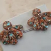 🌊 Boucles d’Oreilles Éventails Scintillants ✨