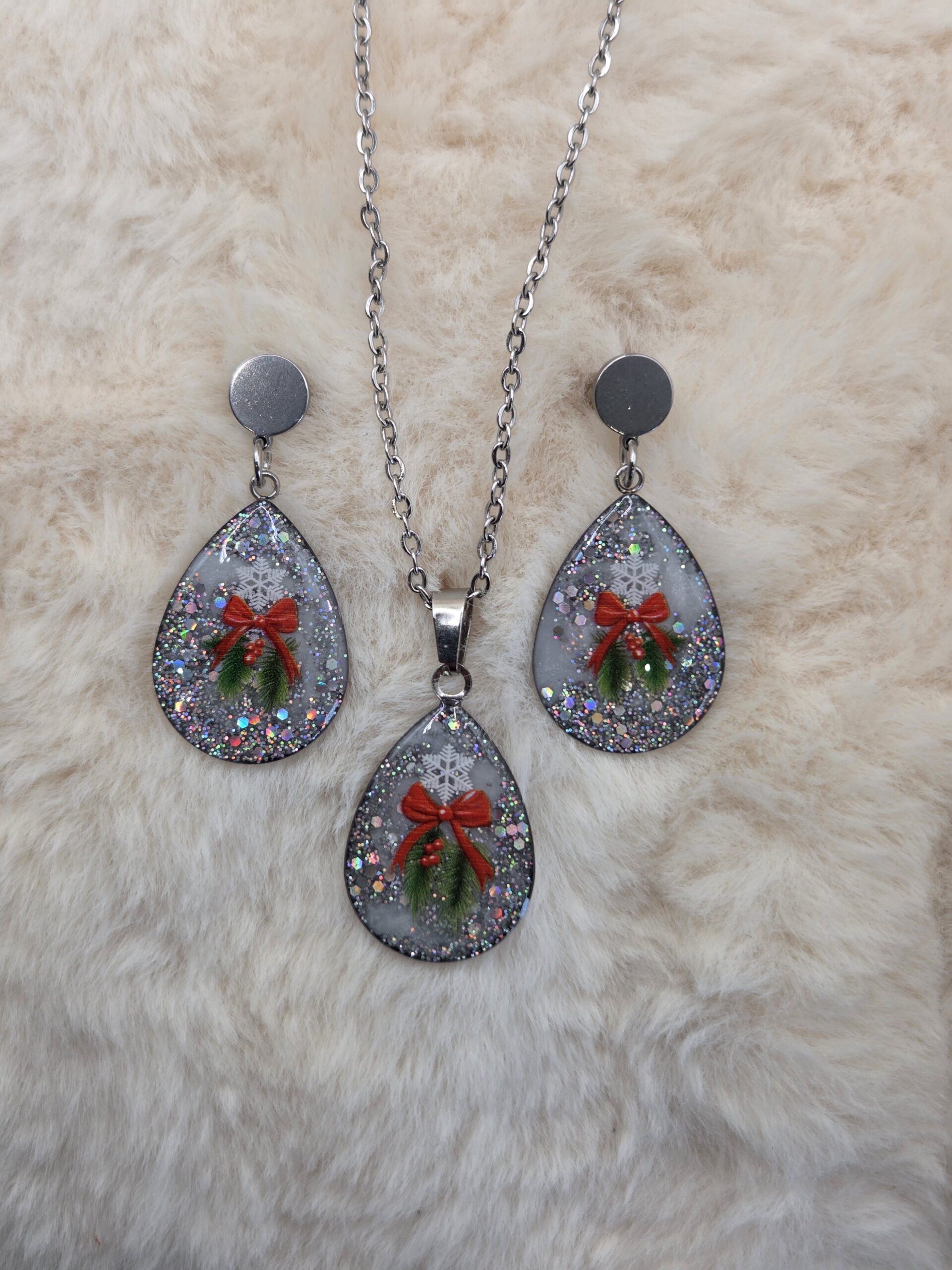 ❄️ Pendentif “Féerie de Noël” – Scintillance & magie des fêtes 🎄✨ – Image 2