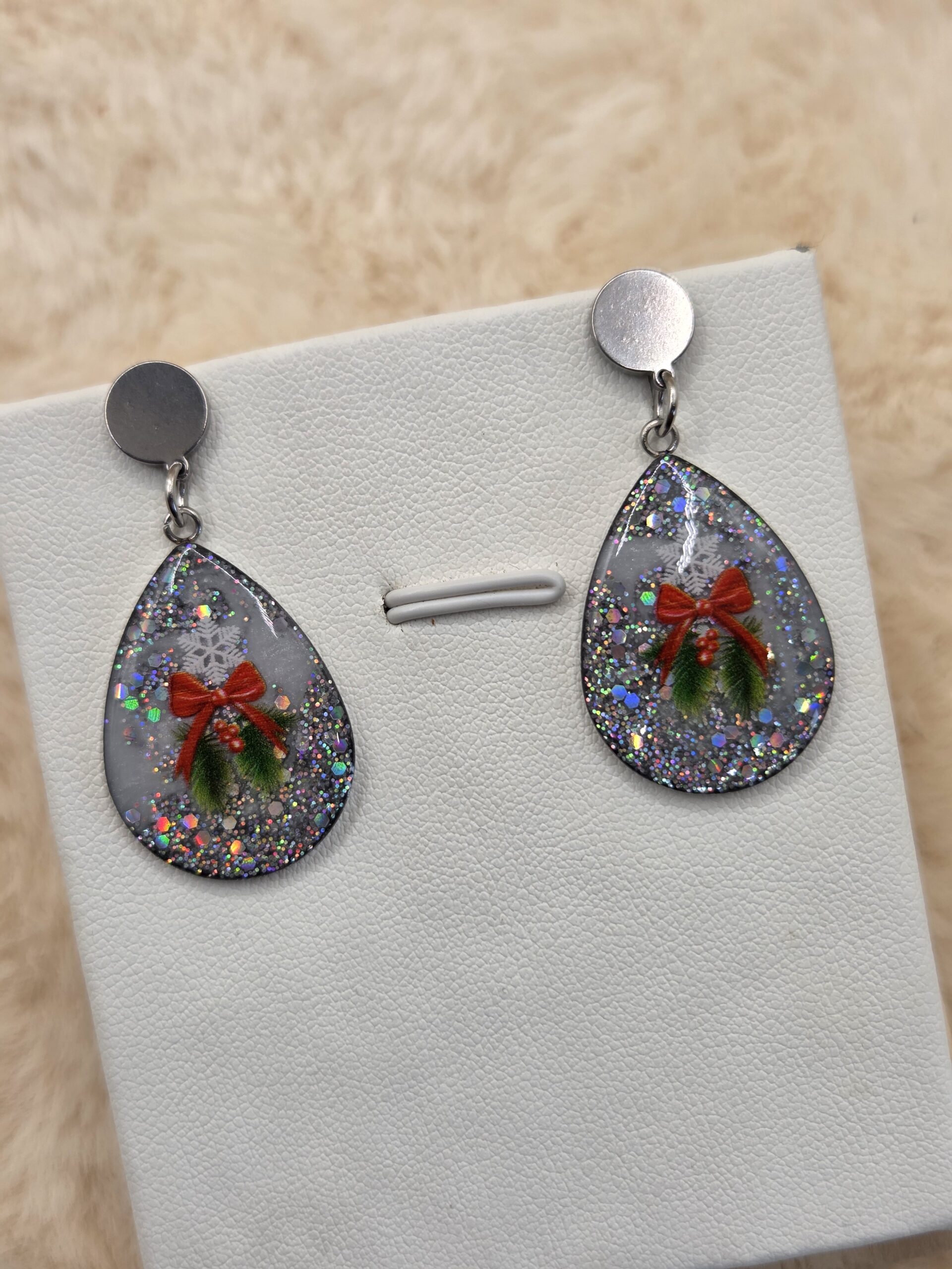 ❄️ Boucles d’oreilles “Féerie de Noël” – Scintillance & magie des fêtes 🎄✨