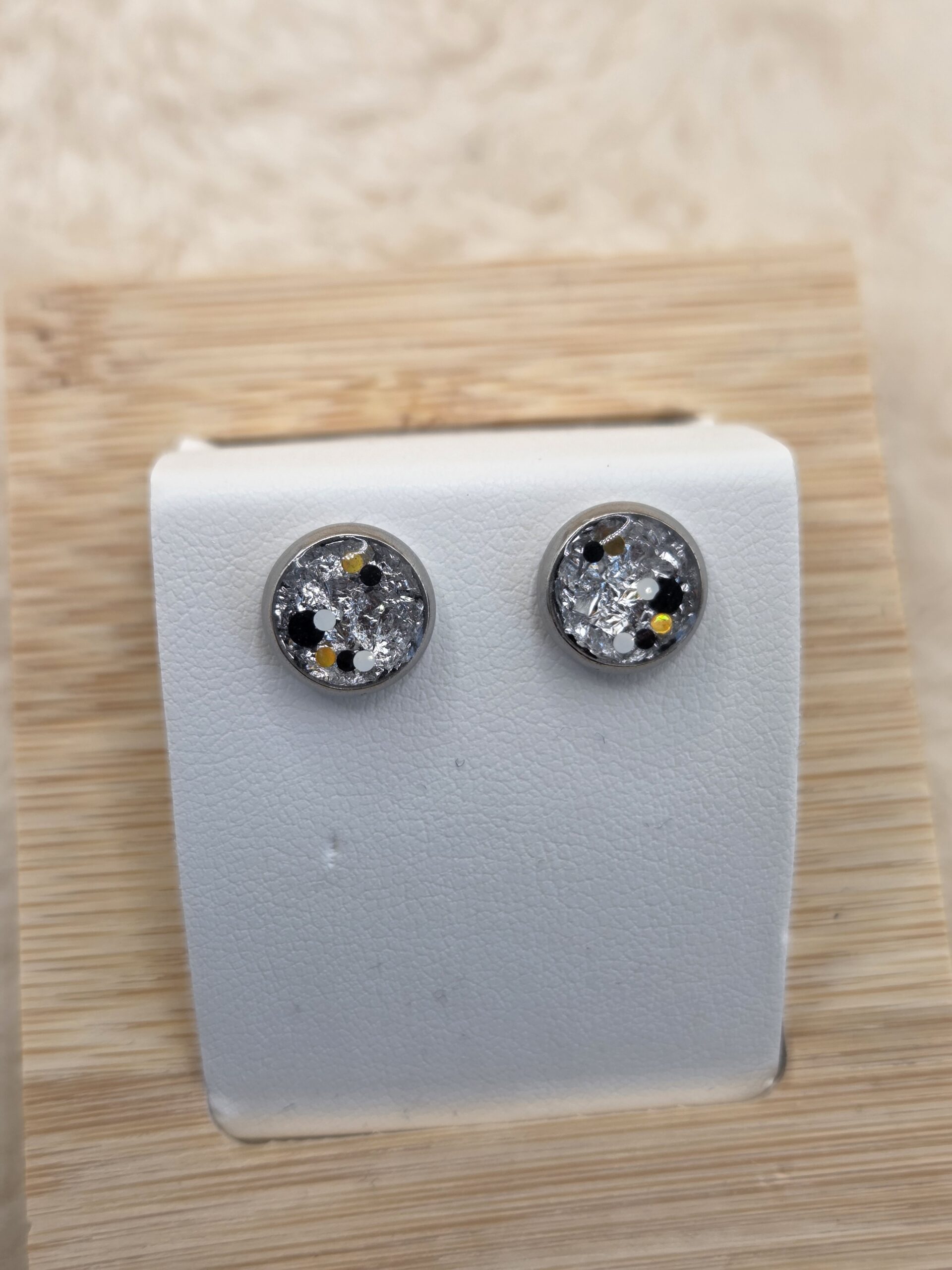 ✨ Parure Ginkgo Argentée – Collier & Boucles d’oreilles en acier inoxydable – Image 6