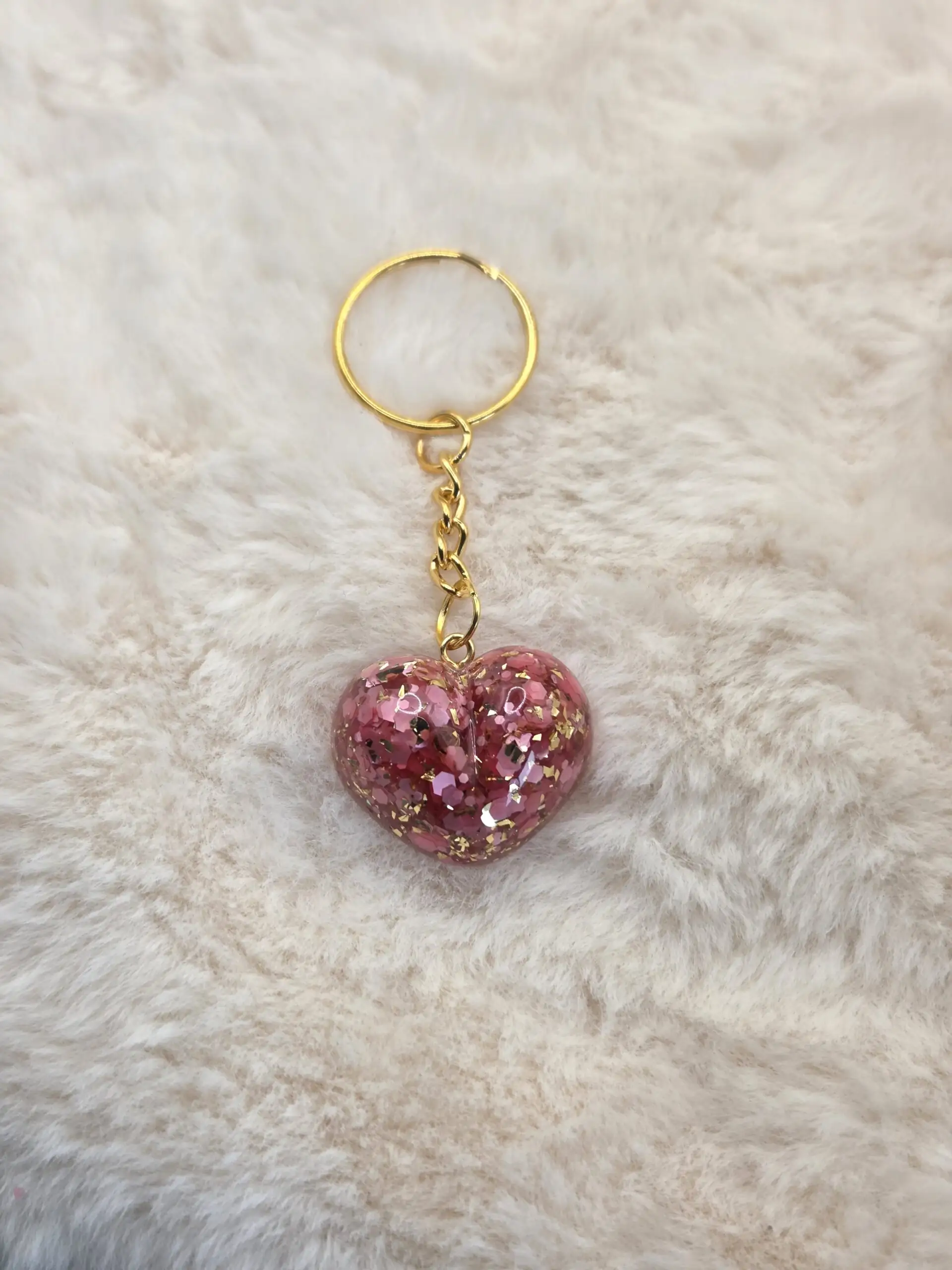 ❤️ Porte-Clé Cœur en Résine – Fait Main – Image 2