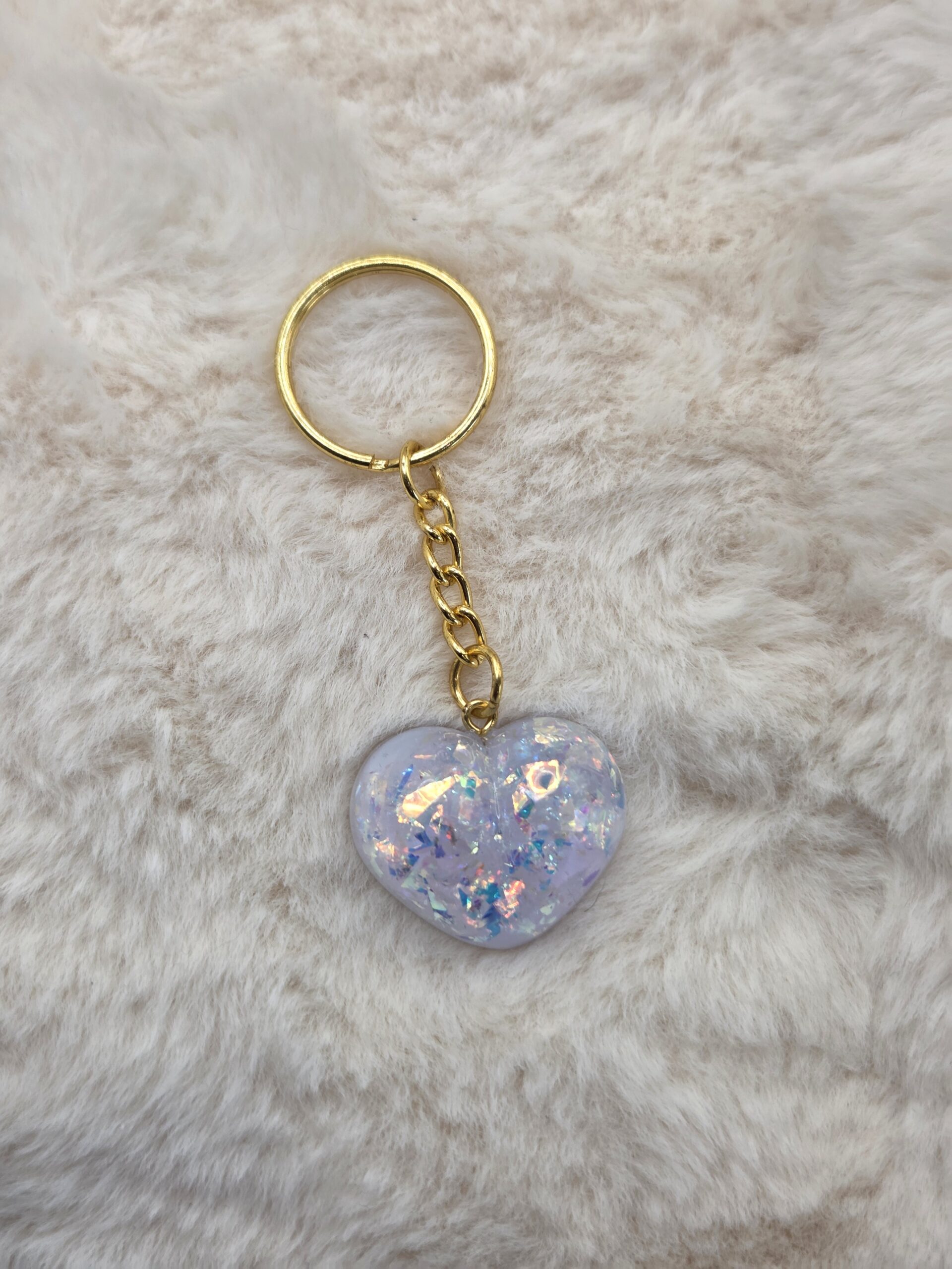 ❤️ Porte-Clé Cœur en Résine – Fait Main – Image 2