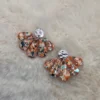 🌊 Boucles d’Oreilles Éventails Scintillants ✨