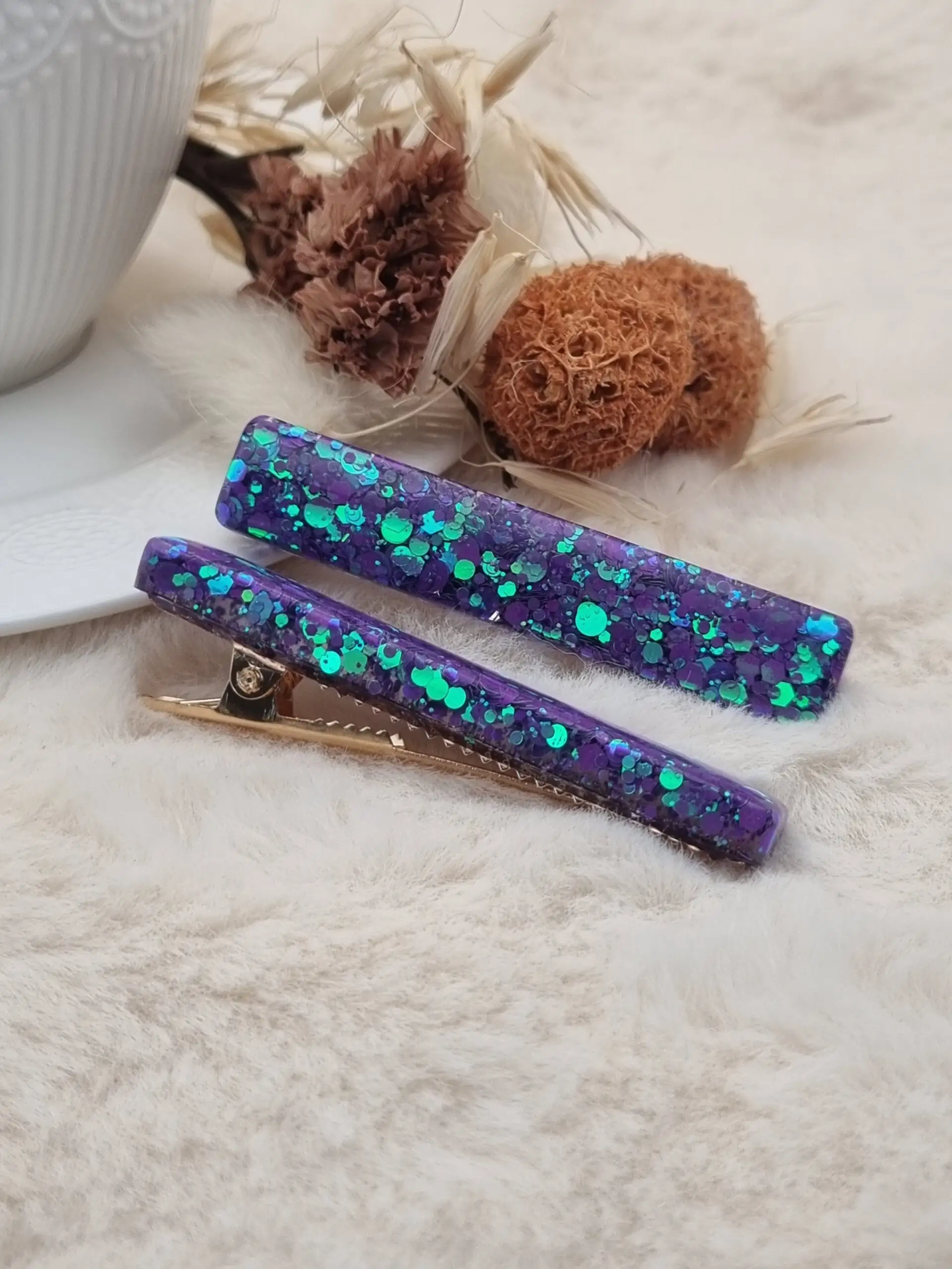 Barrettes rectangle 6,3x1,2